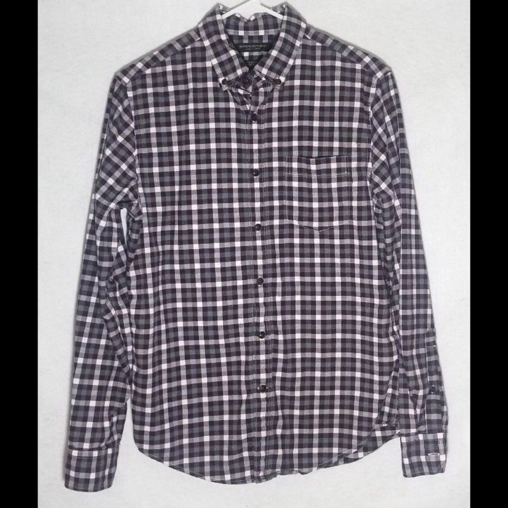 Banana Republic Camden-Fit Luxe Casual Button-Down